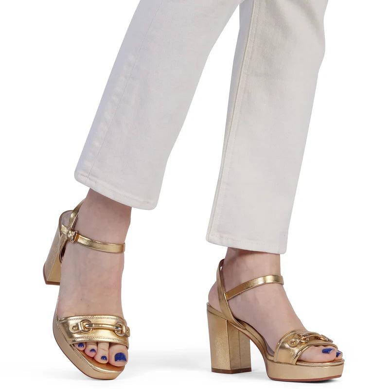 Kathryn Wilson - Olivia Heel // Gold Calf // Stone Calf