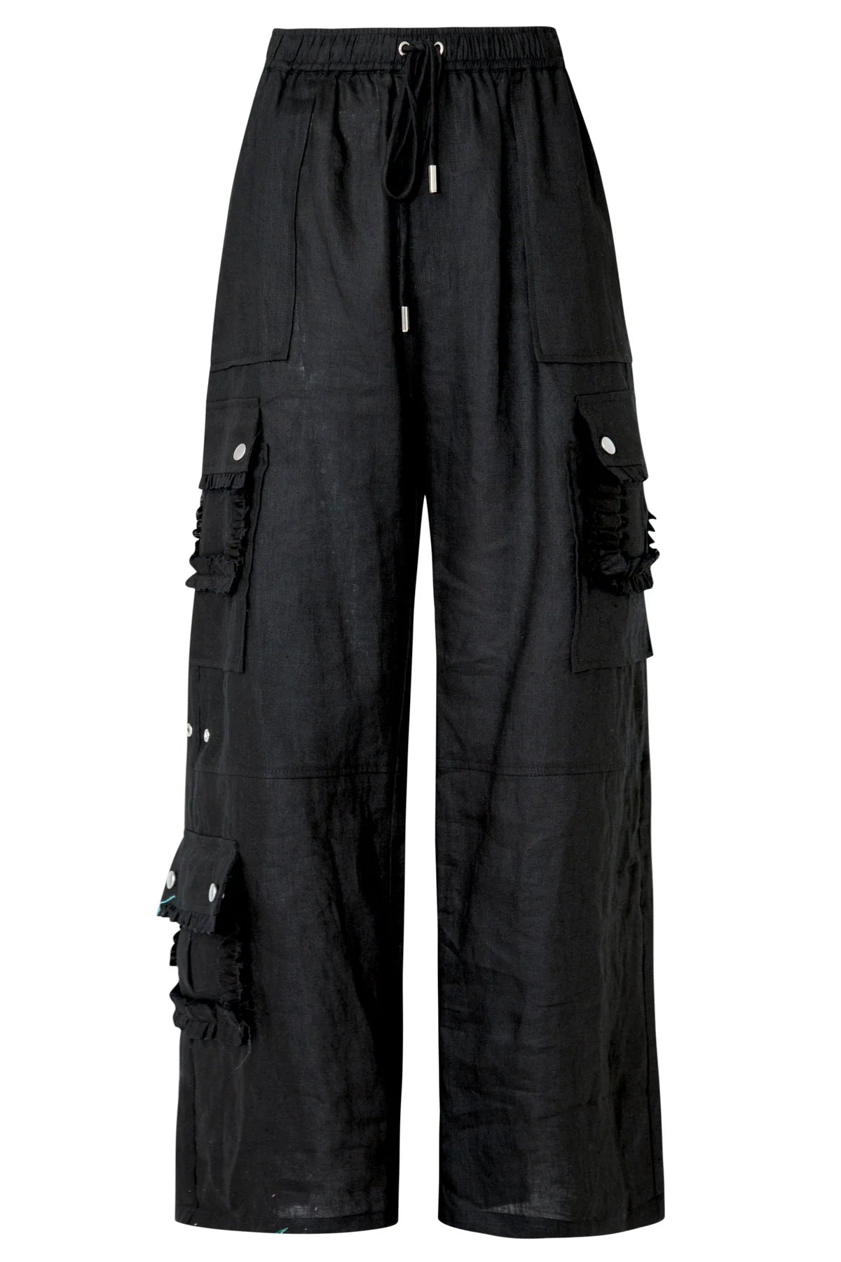 Coop - Linen On The Edge Trouser // Black