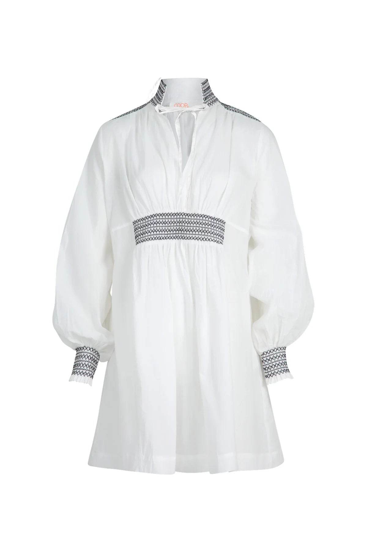 Coop - Smock Of The Town Dress // White