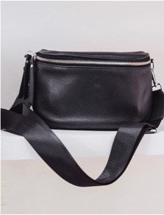 Lemon Tree - Dani Leather Bag // Jet // Blonde // Khaki