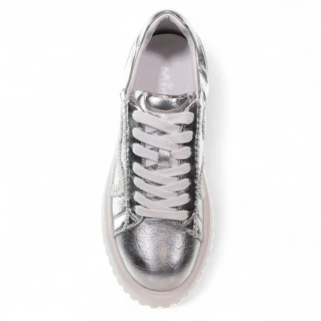 Minx - Drax // Silver Metallic Scrunch Lace Detail