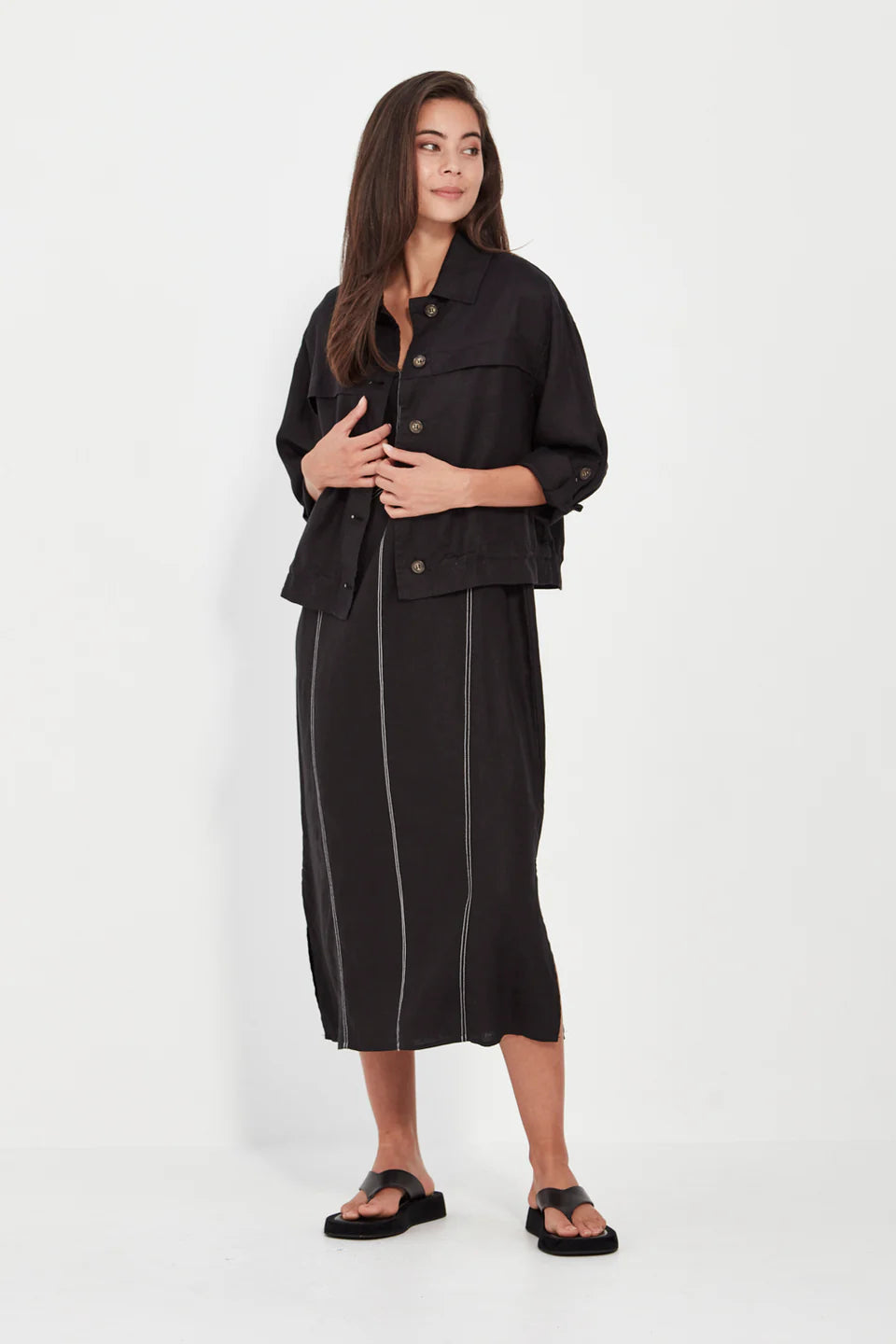 Verge - Cordelia Dress // Black