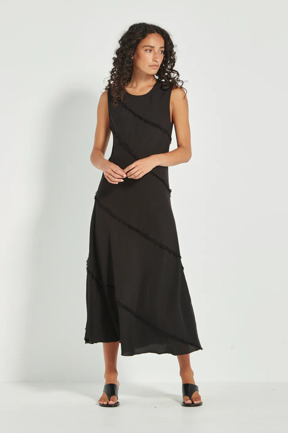 Verge - Elle Dress // Cashew // Black