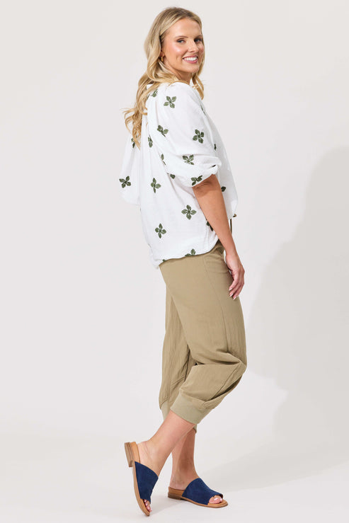 Lemon Tree - Gianna Top // White Clover