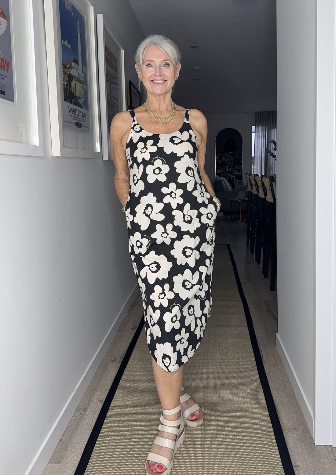 Lemon Tree - Maddie Dress // Black Floral