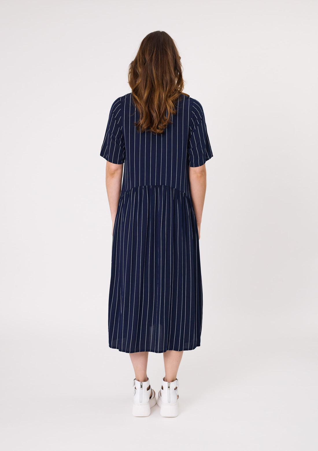 Lemon Tree - Monroe Dress // Navy Stripe