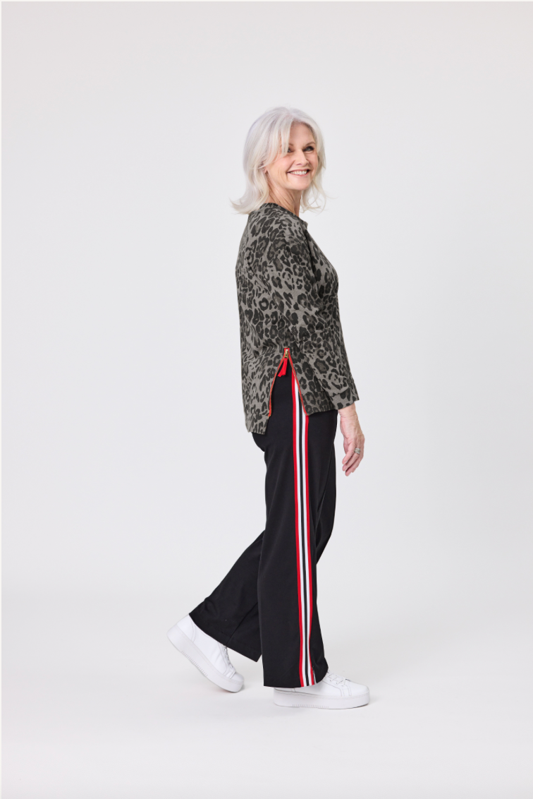 Lemon Tree - Olga Top // Grey Leopard