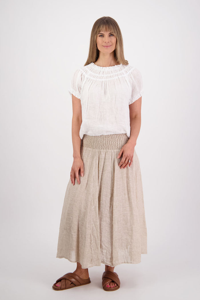 Briarwood - Parson Skirt // White/Natural