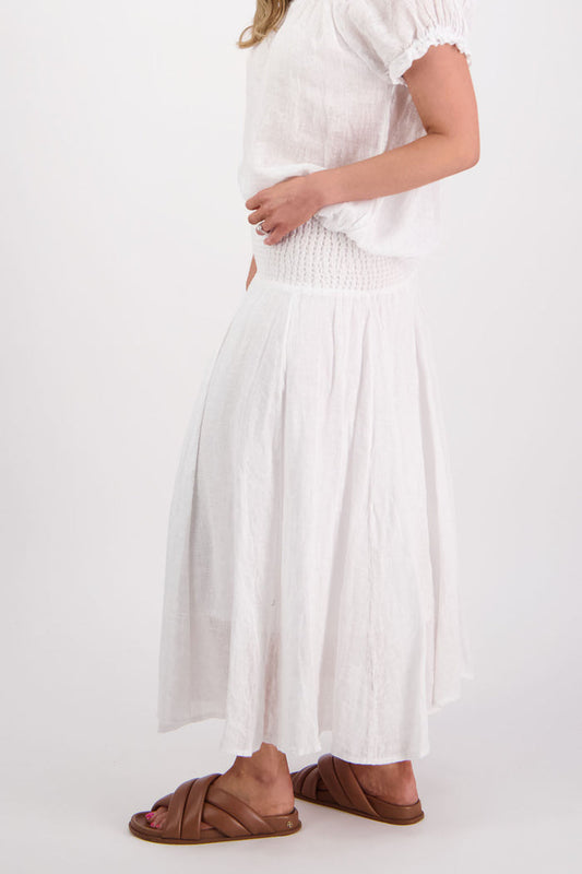 Briarwood - Parson Skirt // White/Natural