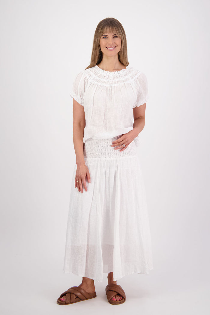 Briarwood - Parson Skirt // White/Natural