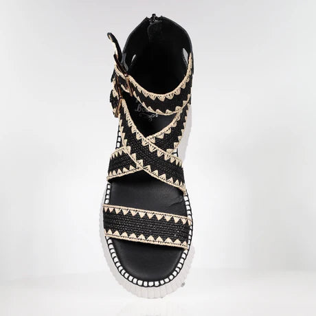 Minx - Plaza Woven // Black Raffia