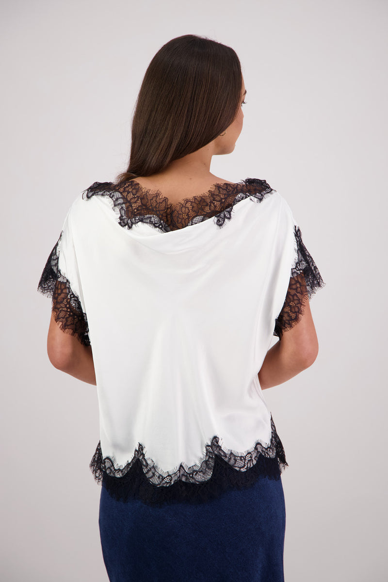 Briarwood - Tabby Top // Black+Black // Ivory+Black