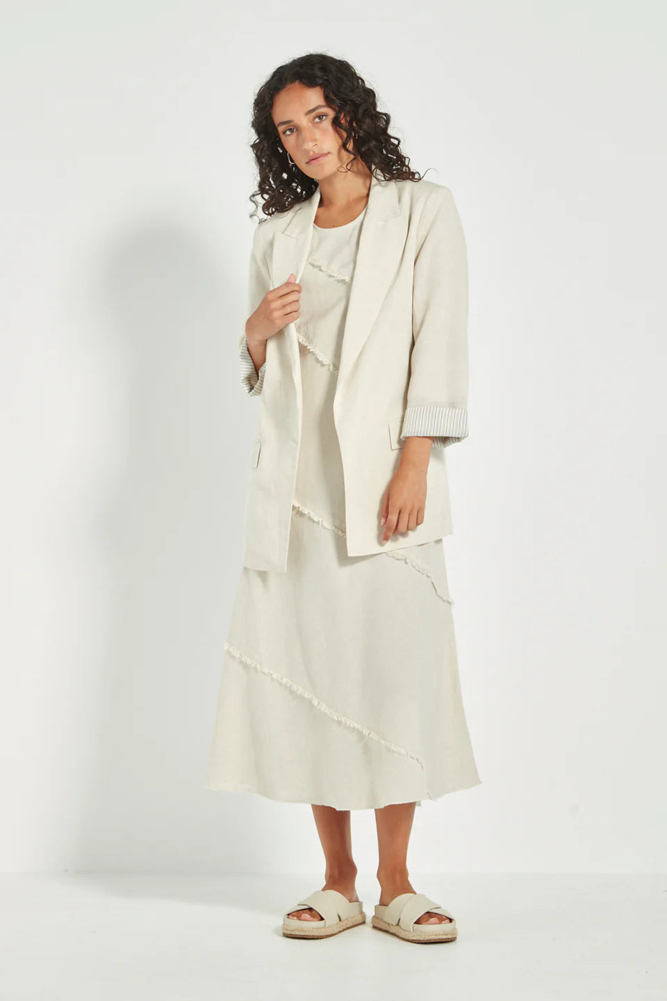 Verge - Elle Dress // Cashew // Black