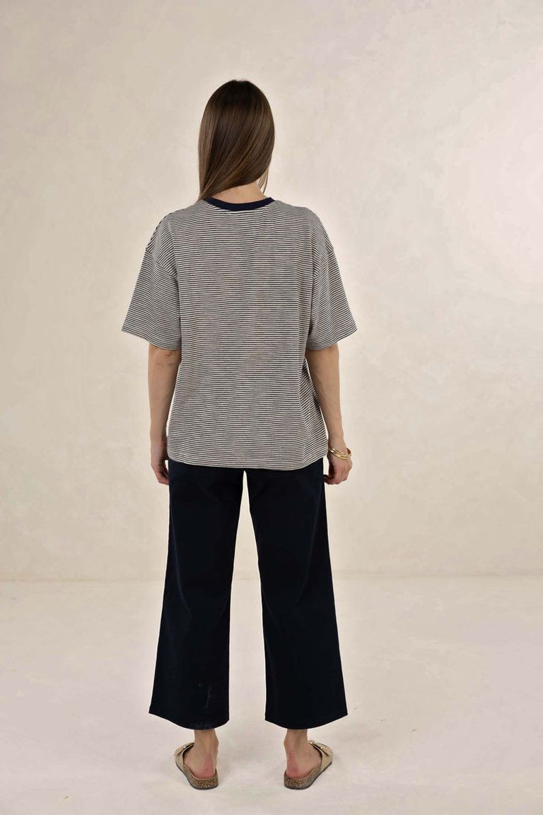Humidity - Bestie Striped Tee // Midnight