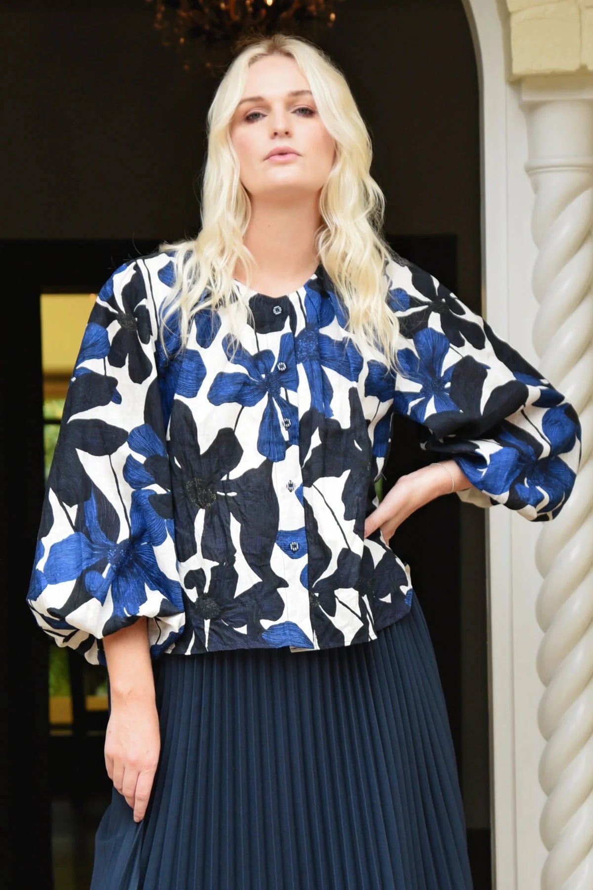 Curate - Happy To Be Here Shirt // Blue Plate