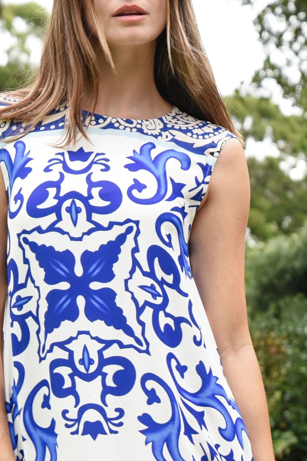 Curate - Smooth Ride Dress // Blue Tile