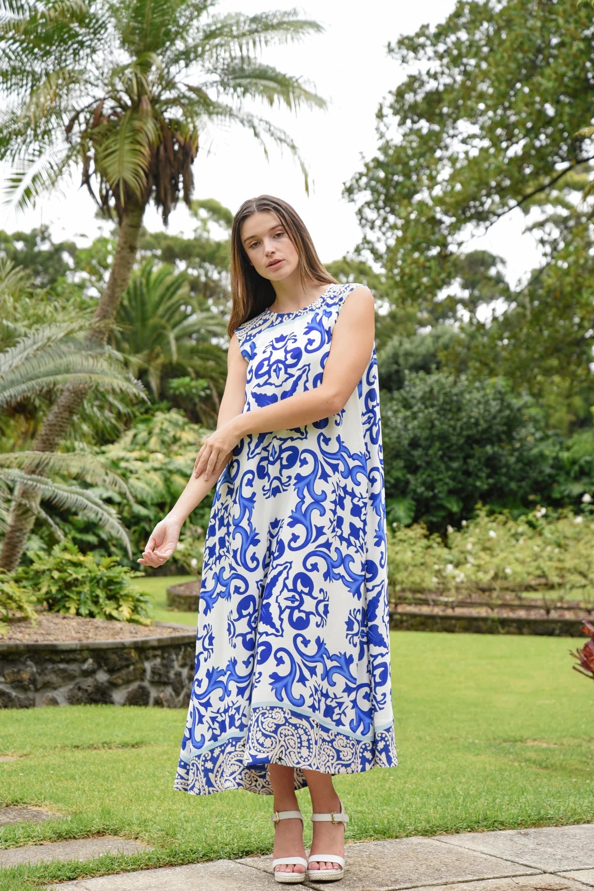 Curate - Smooth Ride Dress // Blue Tile