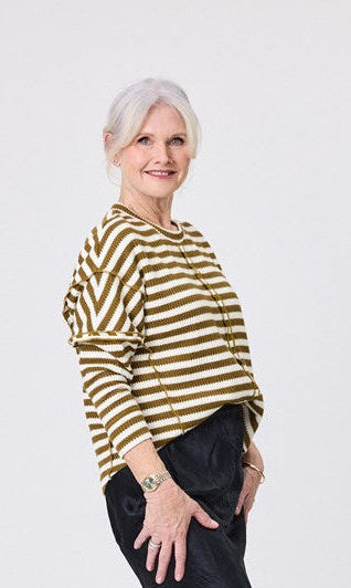 Lemon Tree - Alice Top // Olive White