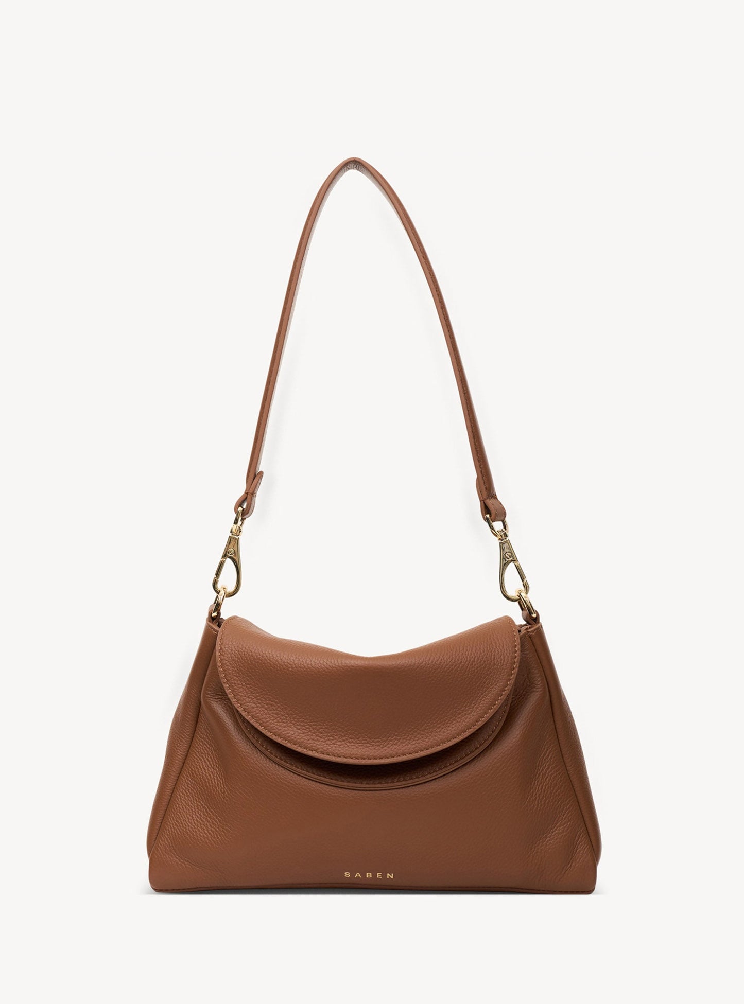 Saben - Beckett Shoulder Bag // Black Luxe // Tan Luxe