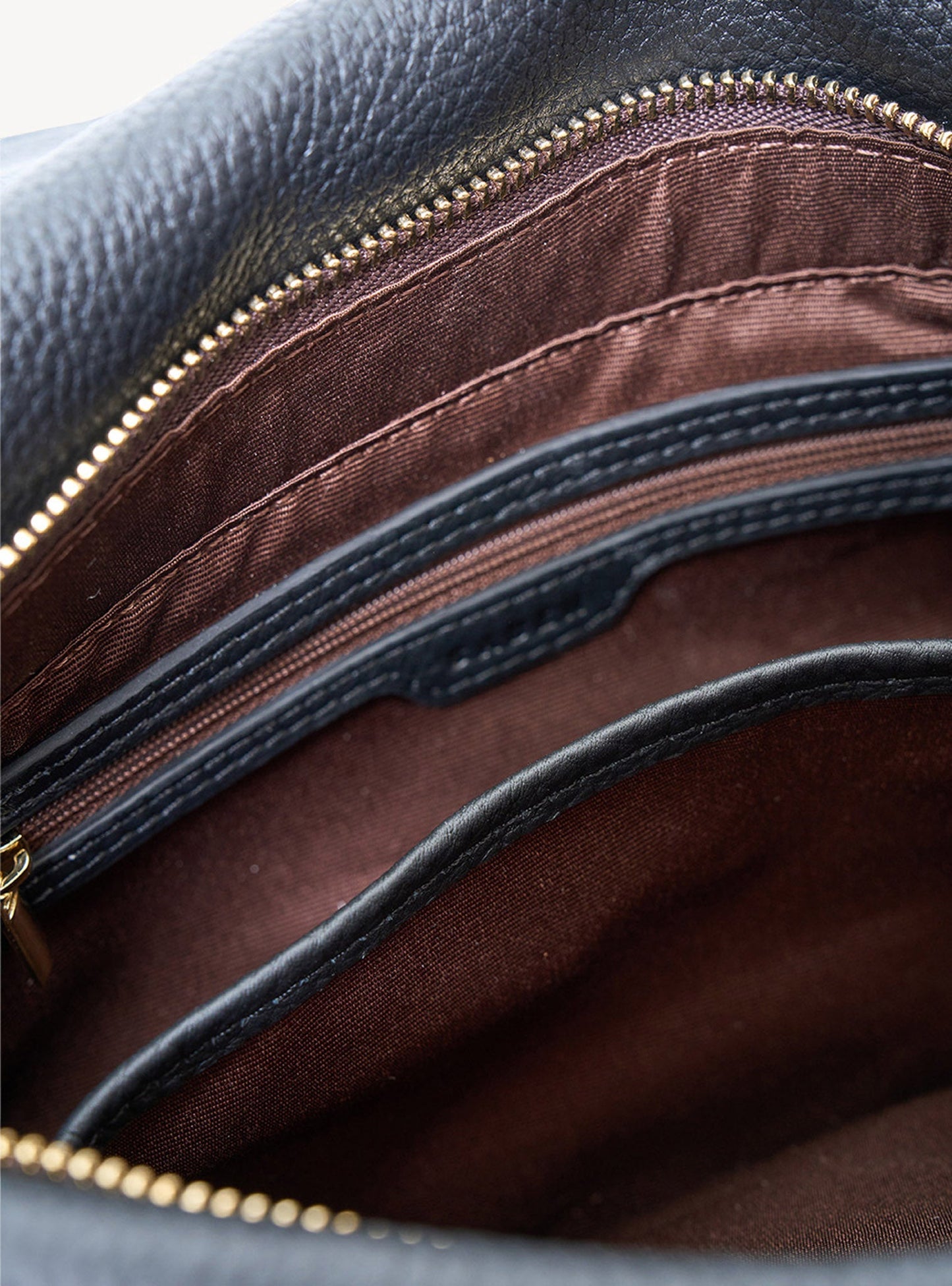 Saben - Beckett Shoulder Bag // Black Luxe // Tan Luxe