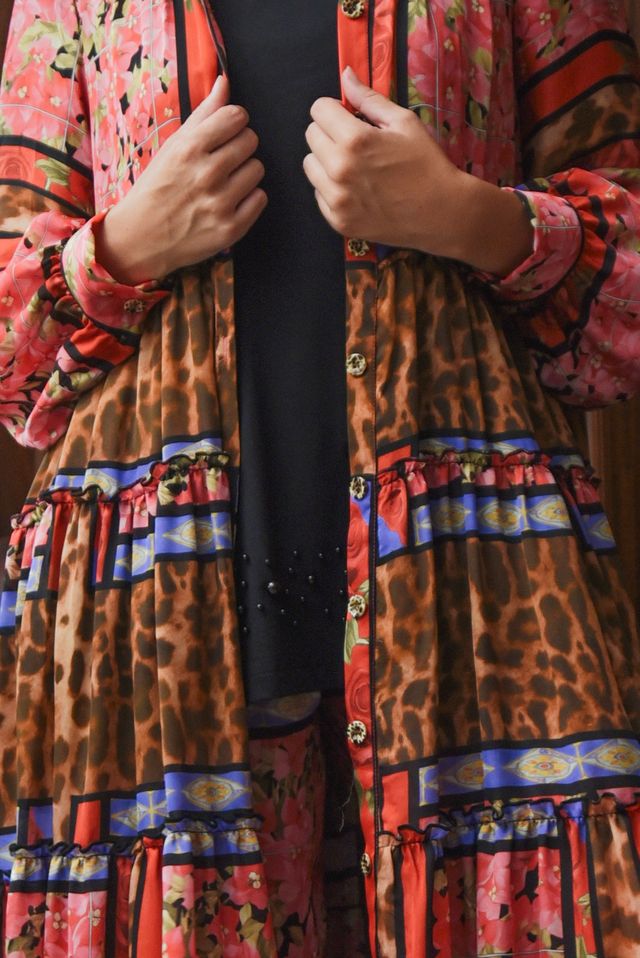 Curate - Soft Embrace Dress // Leopard Rose