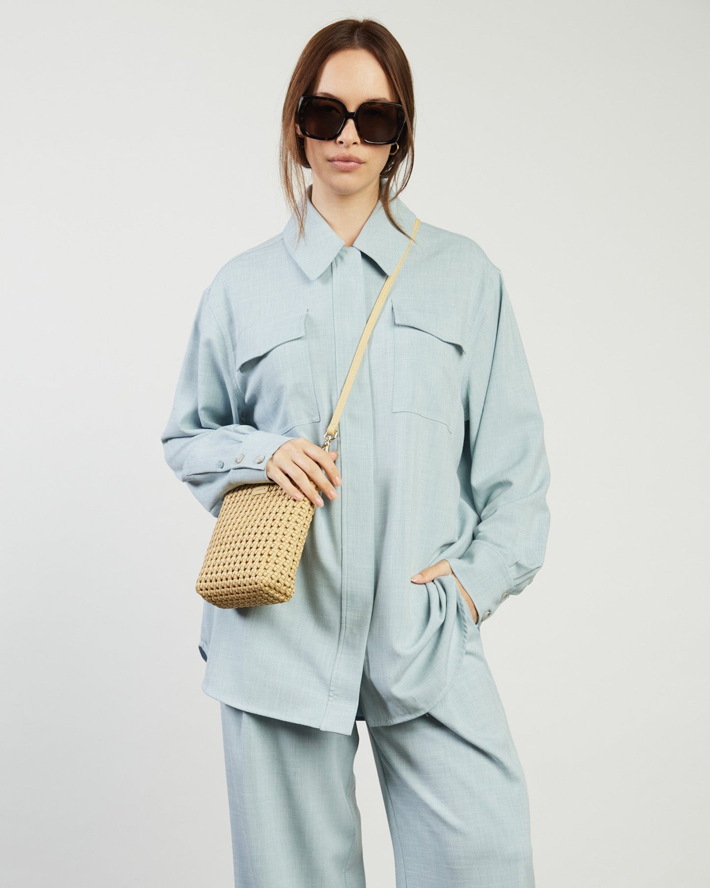 Saben - Coco Mini Bag // Raffia Fine Braid