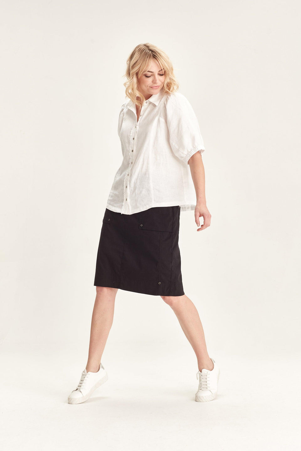 Verge - Acrobat Legion Skirt // Alloy // Black // Pumice