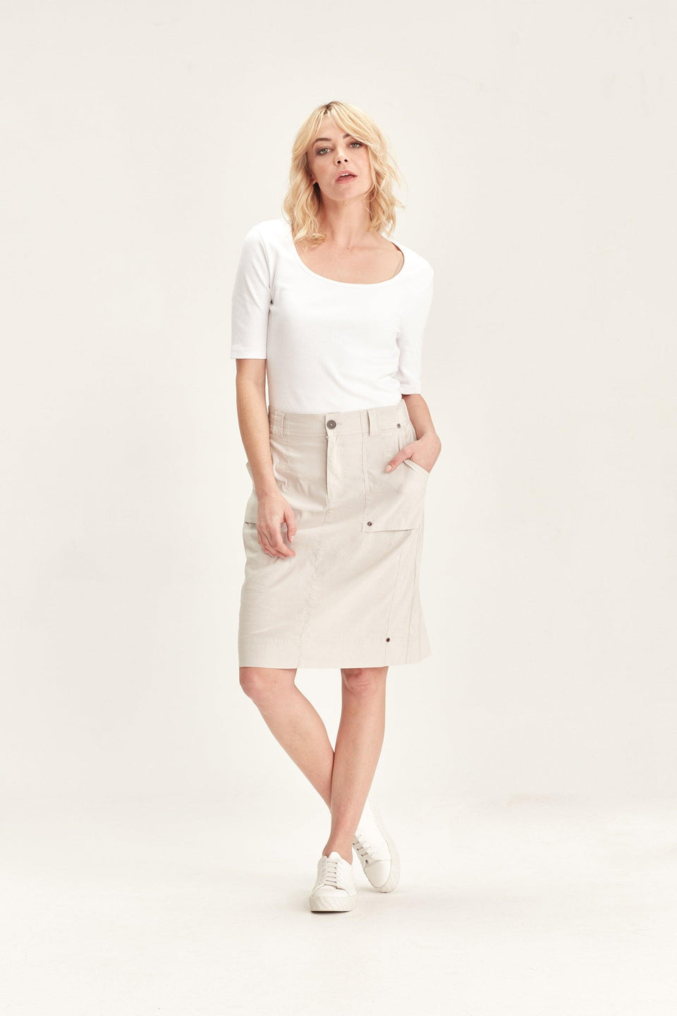 Verge - Acrobat Legion Skirt // Alloy // Black // Pumice