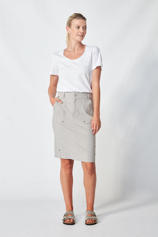 Verge - Acrobat Legion Skirt // Alloy // Black // Pumice