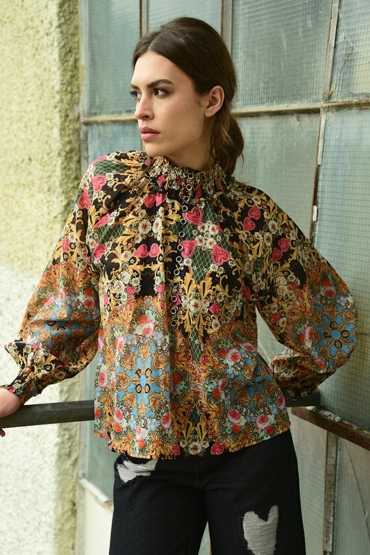 Coop - Button Wouldn/t Melt Blouse // Black