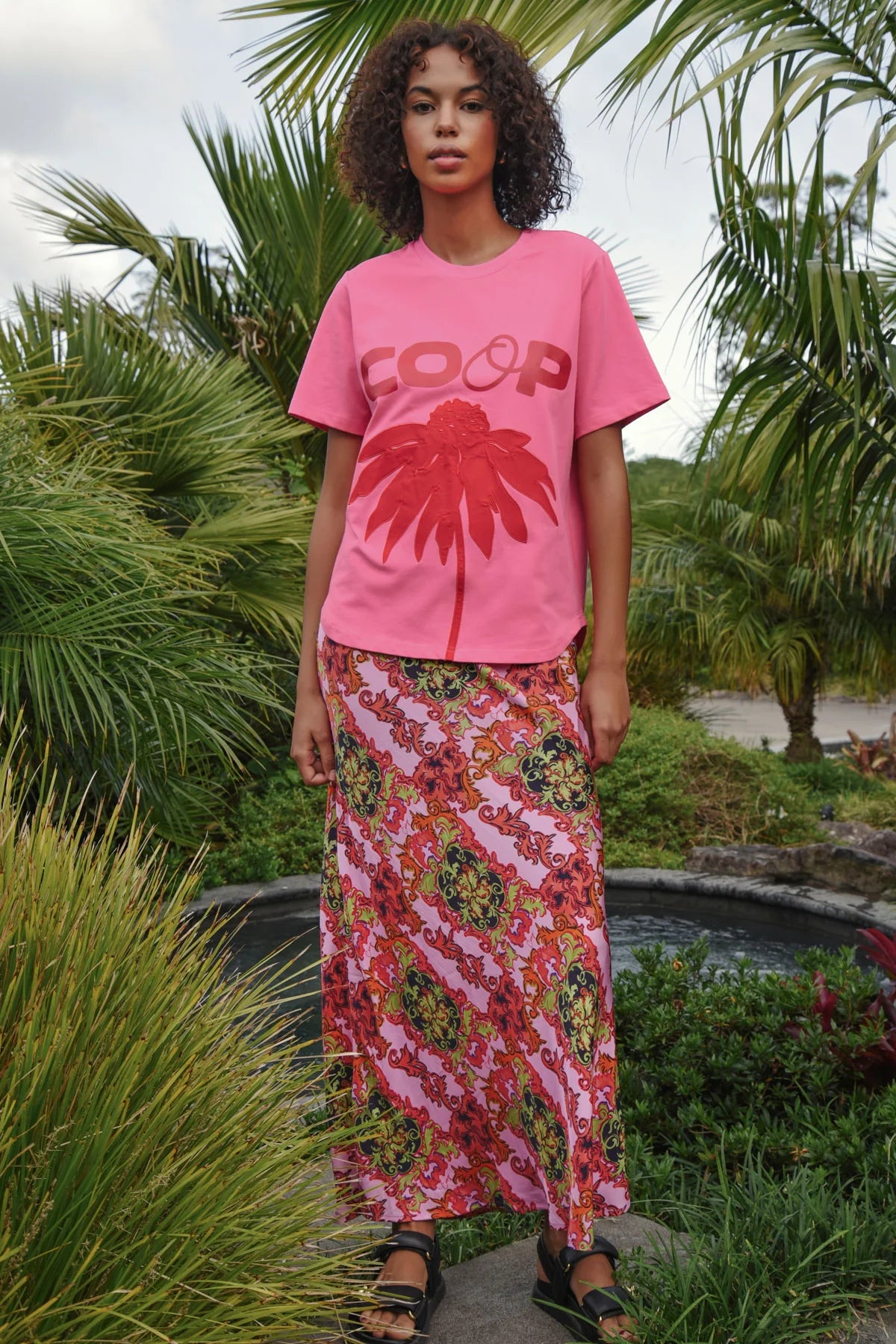 Coop - Bias The Way Skirt // Pink