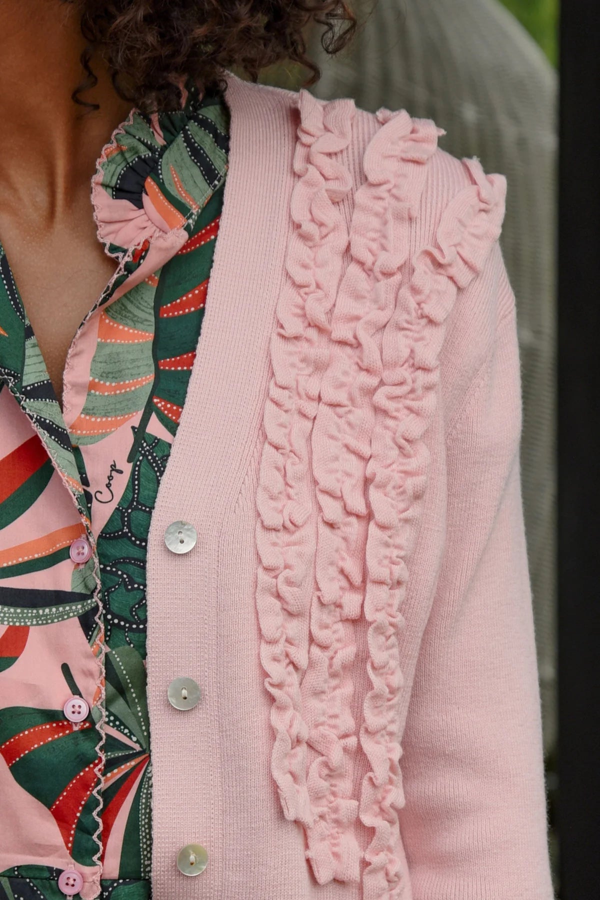 Coop - Frilluxe Cardigan // Pink