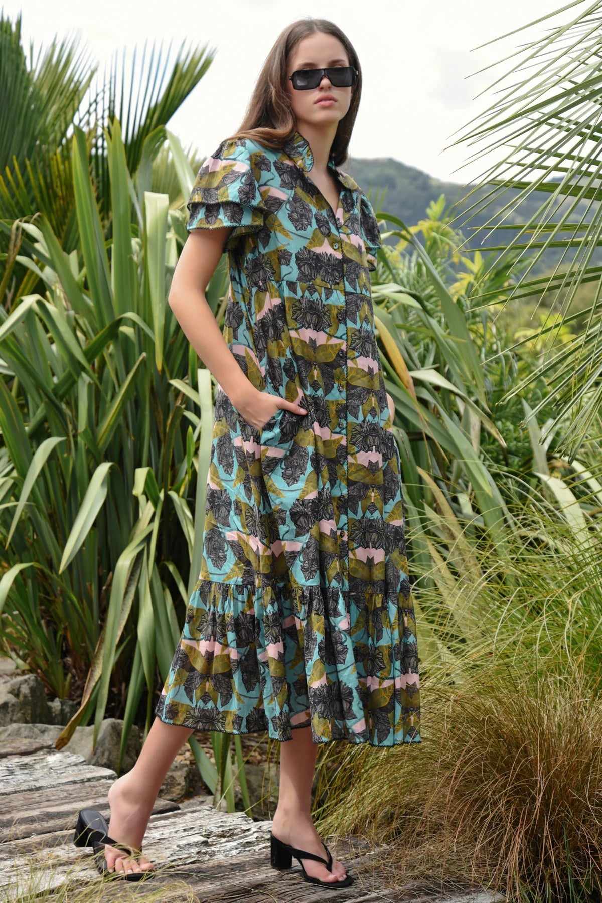 Coop - New Leaf On Life Dress // Green // Blue & Olive