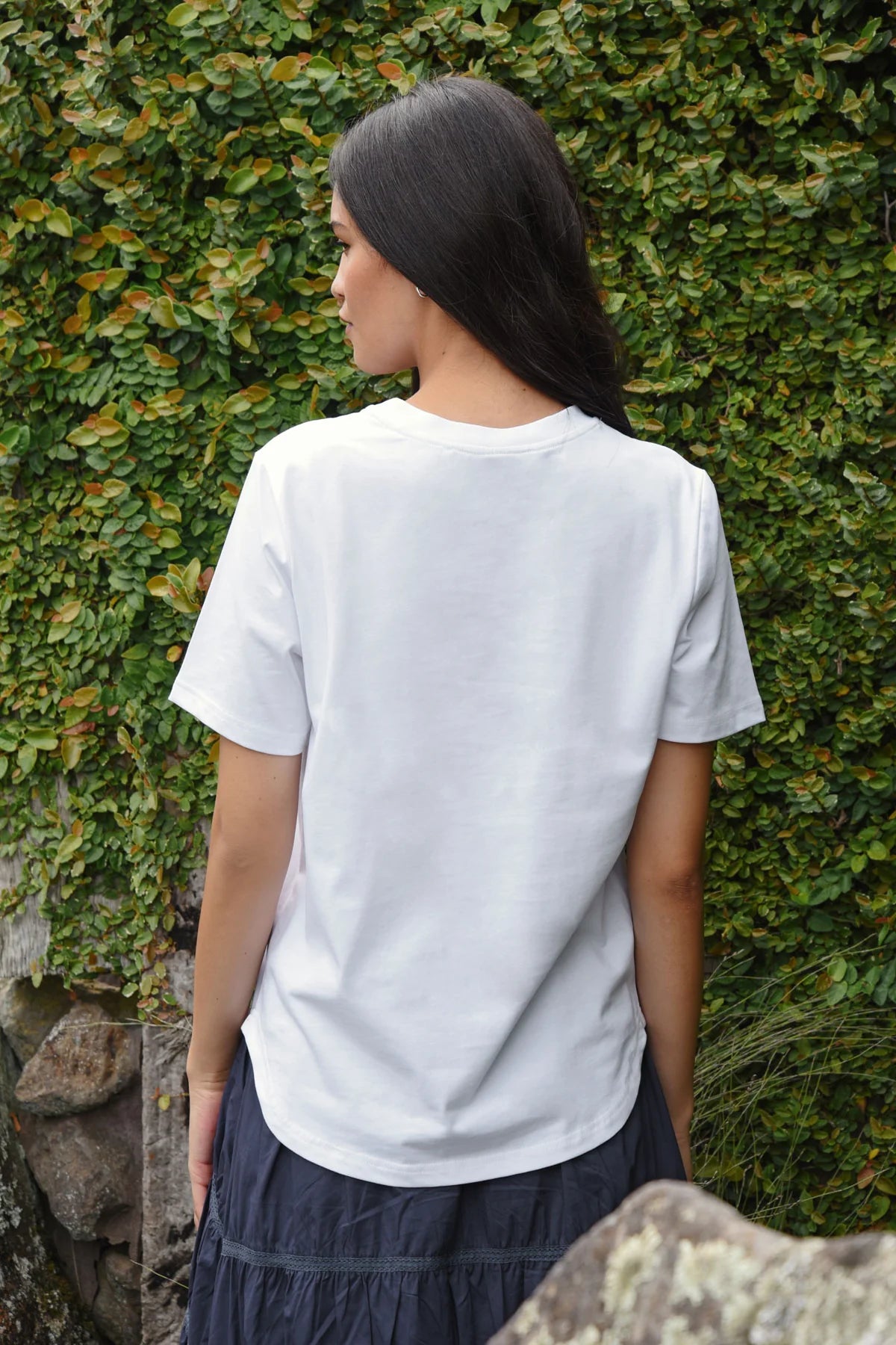 Coop - Bloom Service T-Shirt // White & Navy