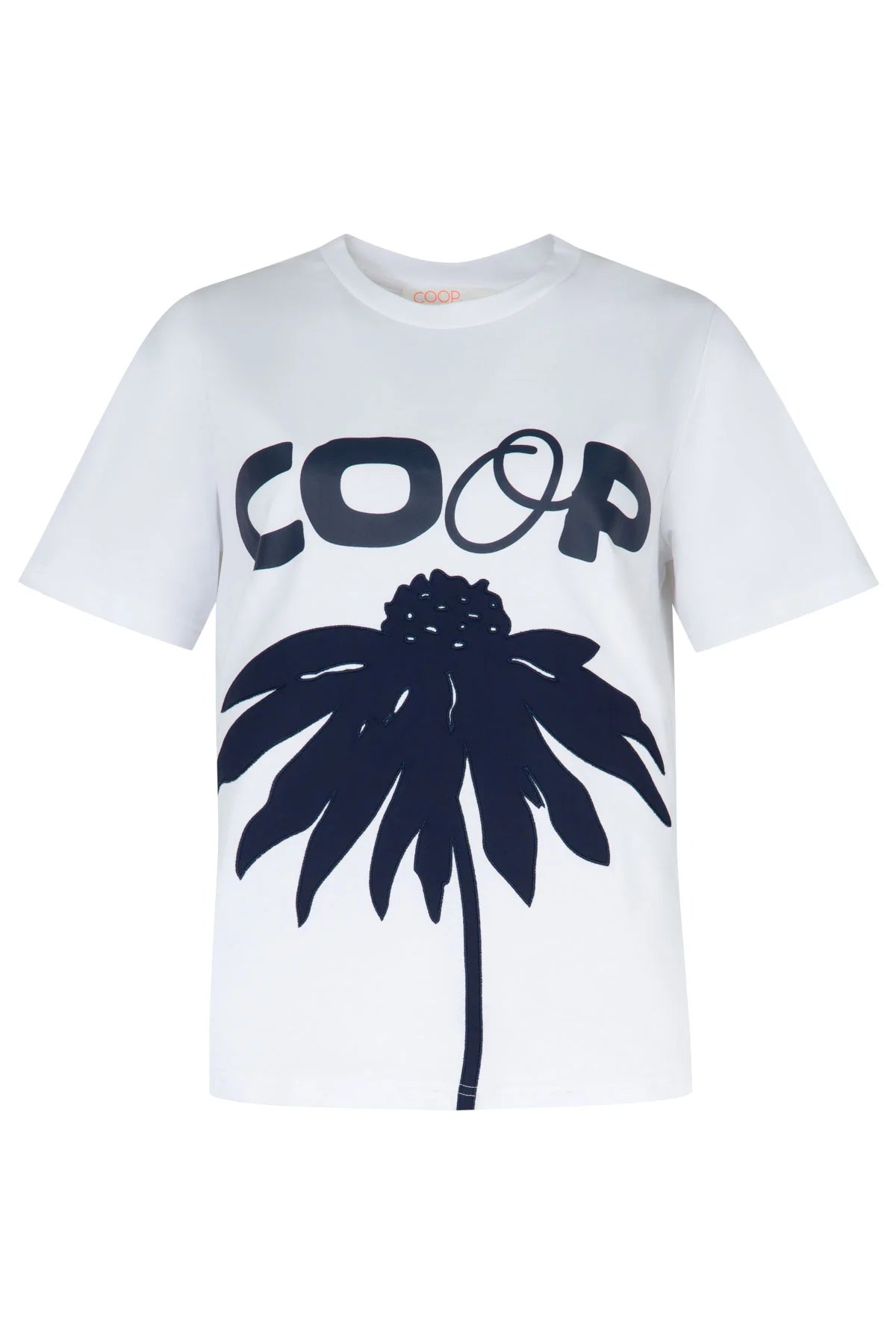 Coop - Bloom Service T-Shirt // White & Navy