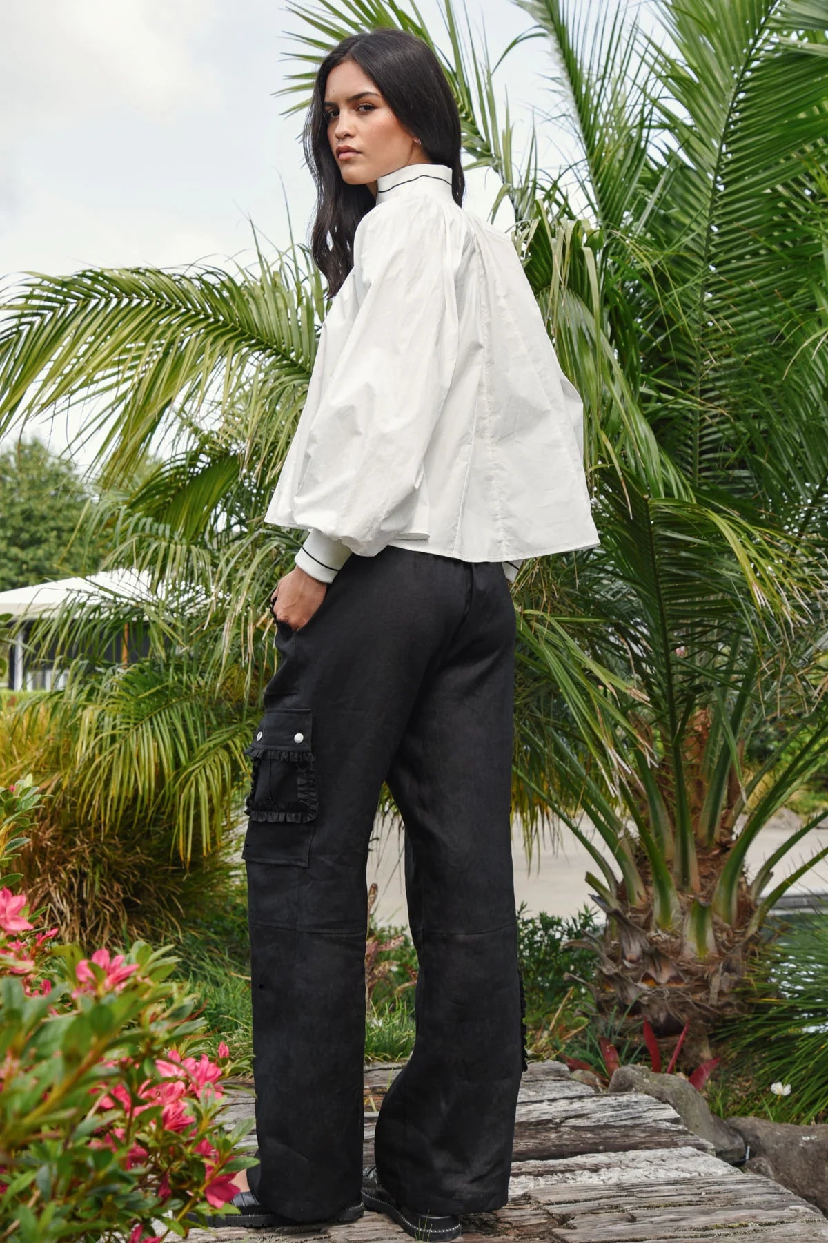 Coop - Linen On The Edge Trouser // Black