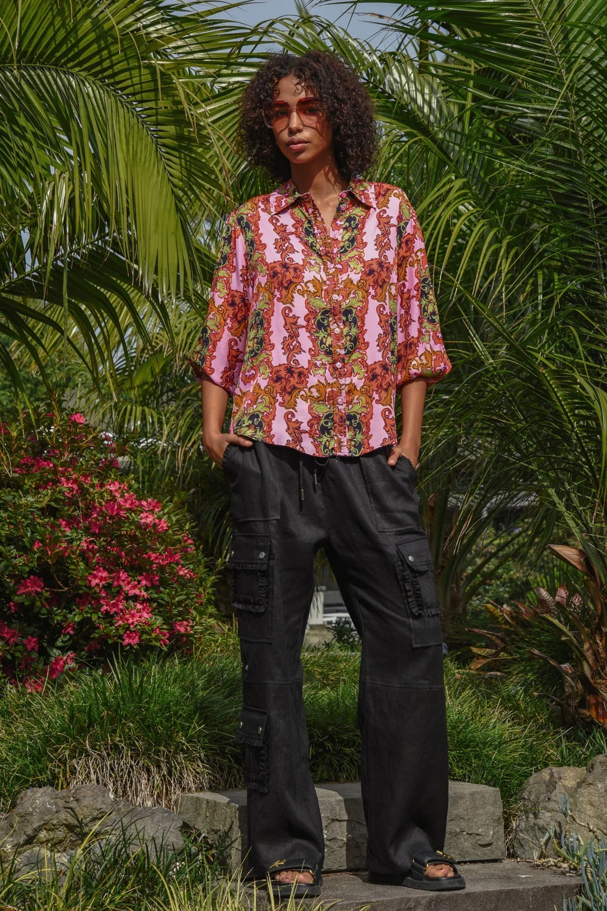 Coop - Linen On The Edge Trouser // Black