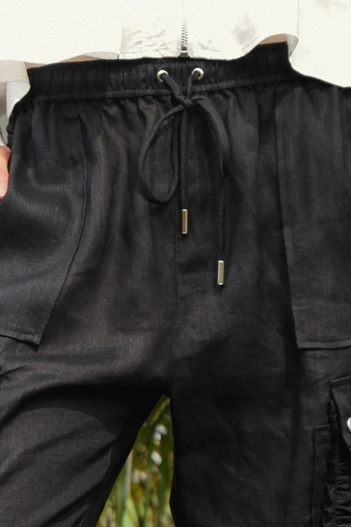 Coop - Linen On The Edge Trouser // Black