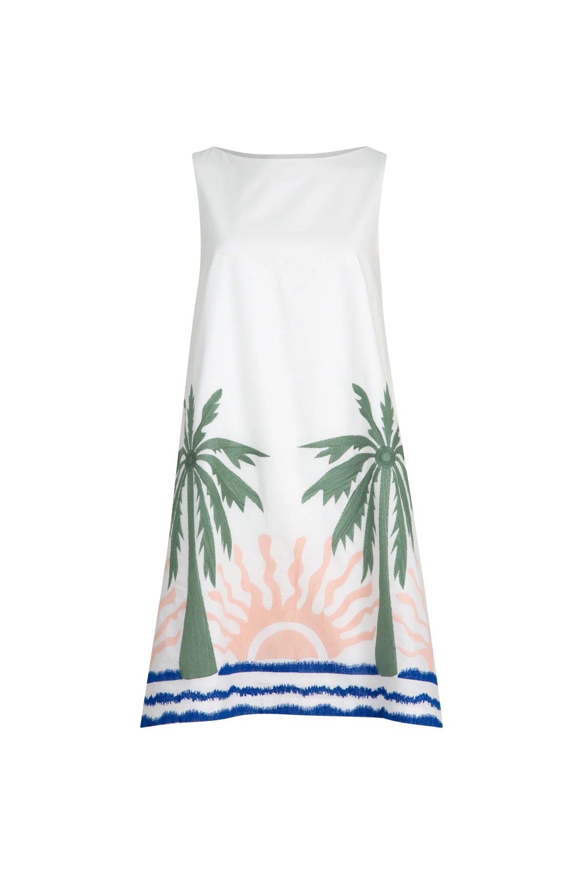 Coop - Tropical Shift Dress // White