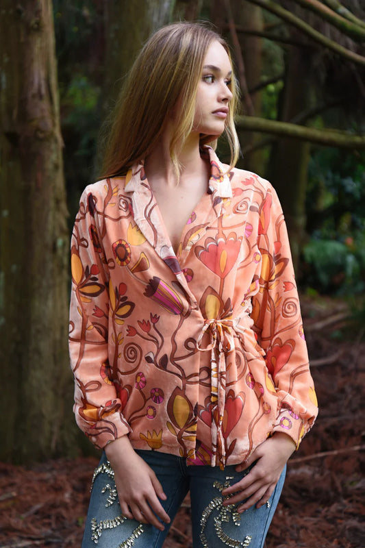 Coop - Wrap Star Shirt // Peach