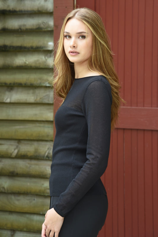 Coop - A Little Knit Top // Black