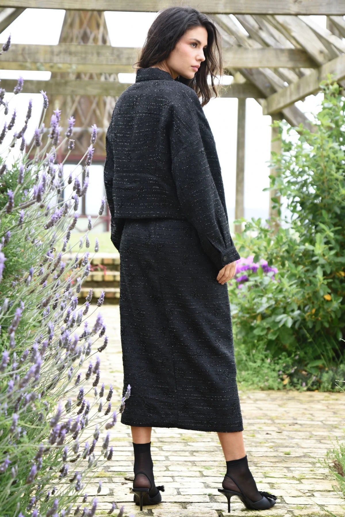 Coop - Tweed The Way Skirt // Black