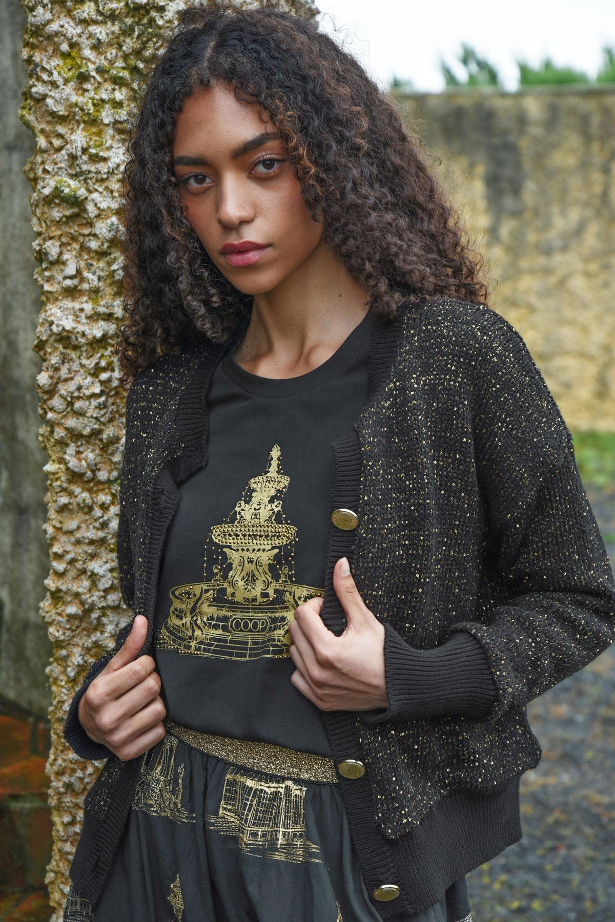 Coop - Shine Of The Times Cardigan / Black