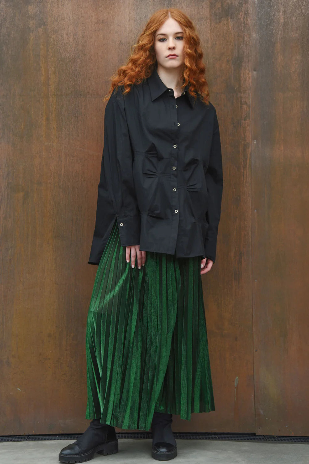 Curate - Forever Long Skirt // Brown // Green