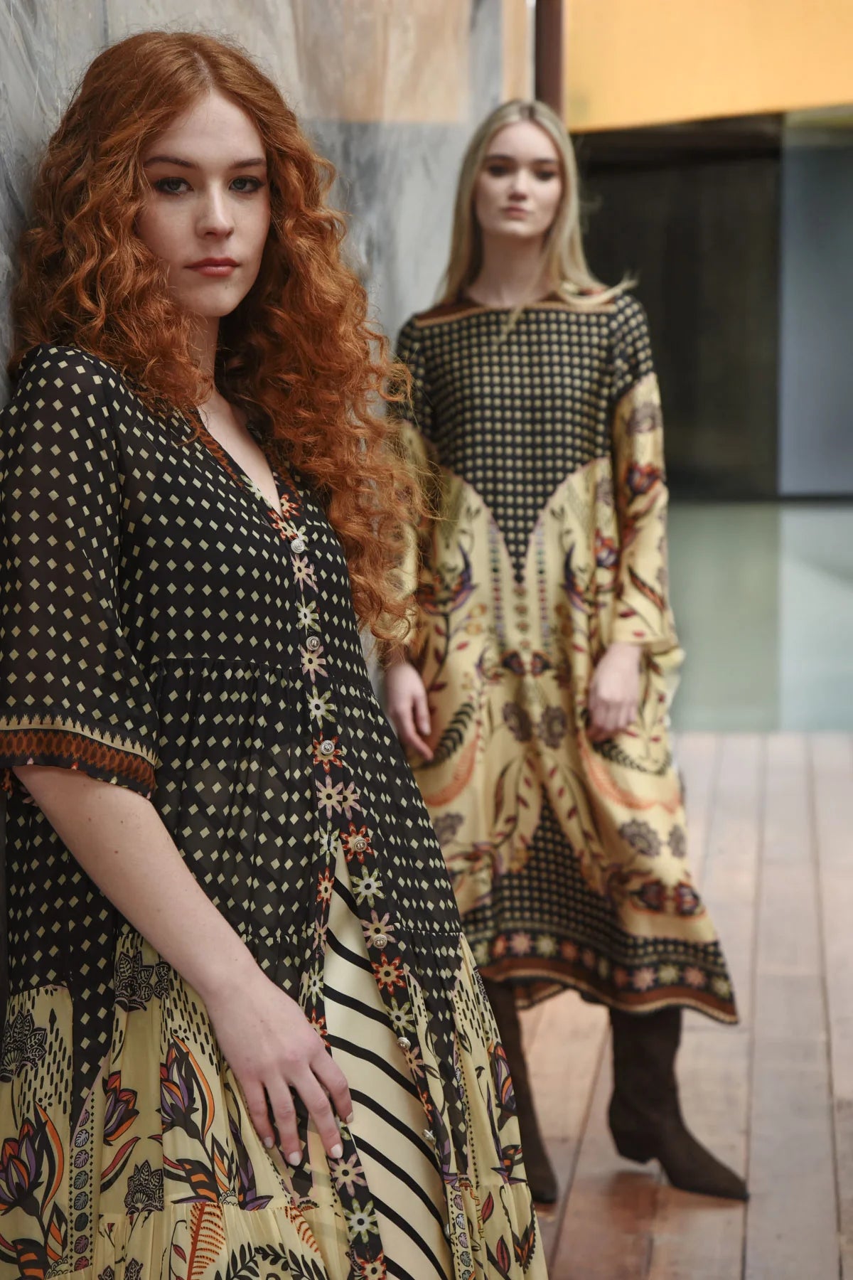 Curate -High And Rising Dress // Border Spot
