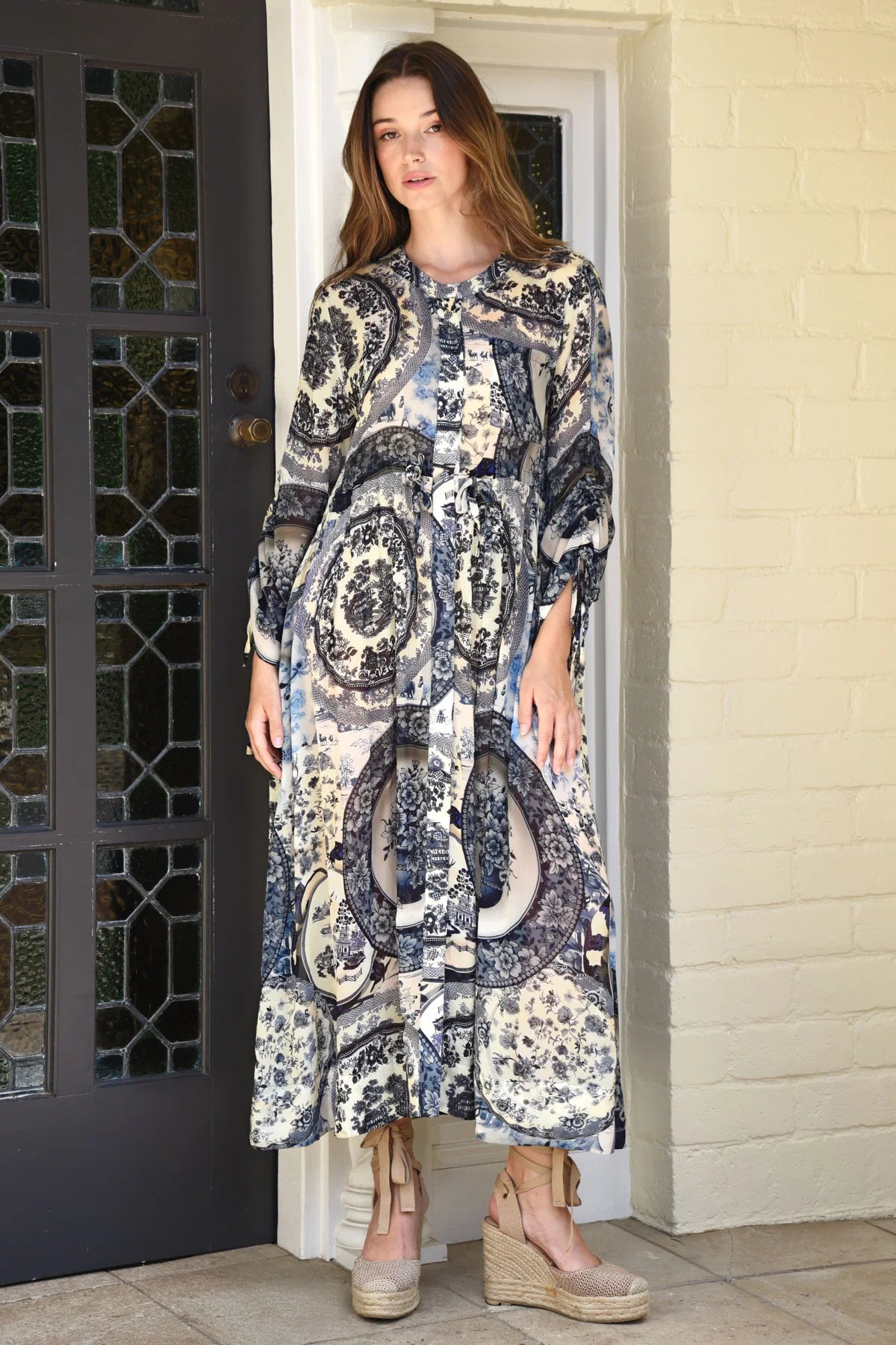 Curate - Portrait Mode Dress // Blue Plate