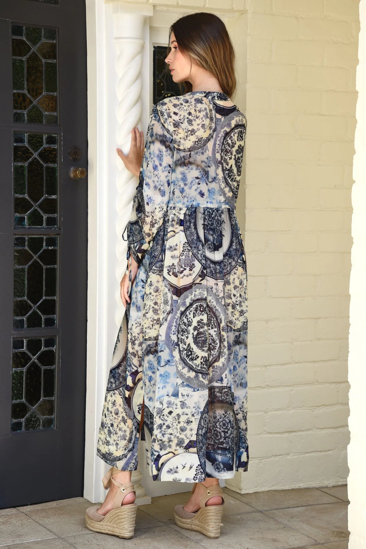 Curate - Portrait Mode Dress // Blue Plate