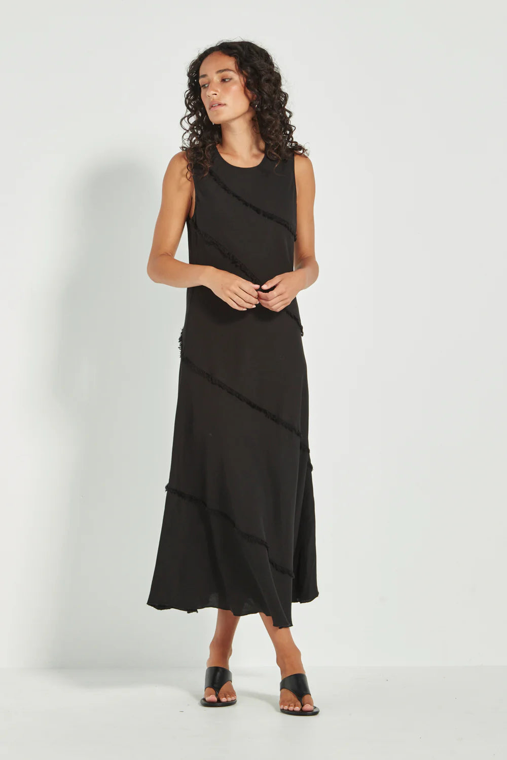 Verge - Elle Dress // Cashew // Black