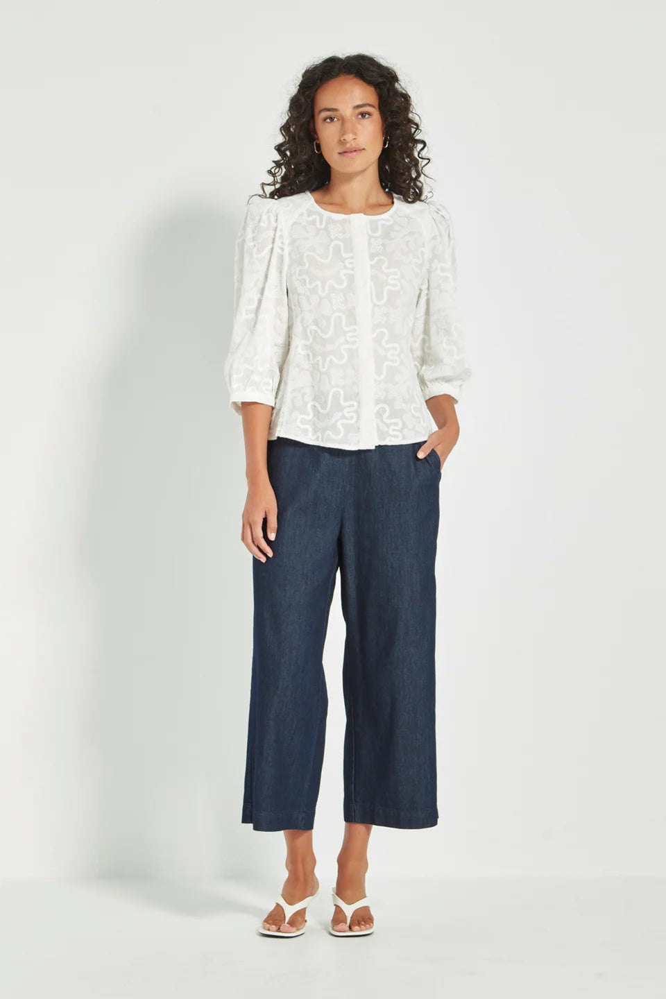 Verge - Glint Blouse // White
