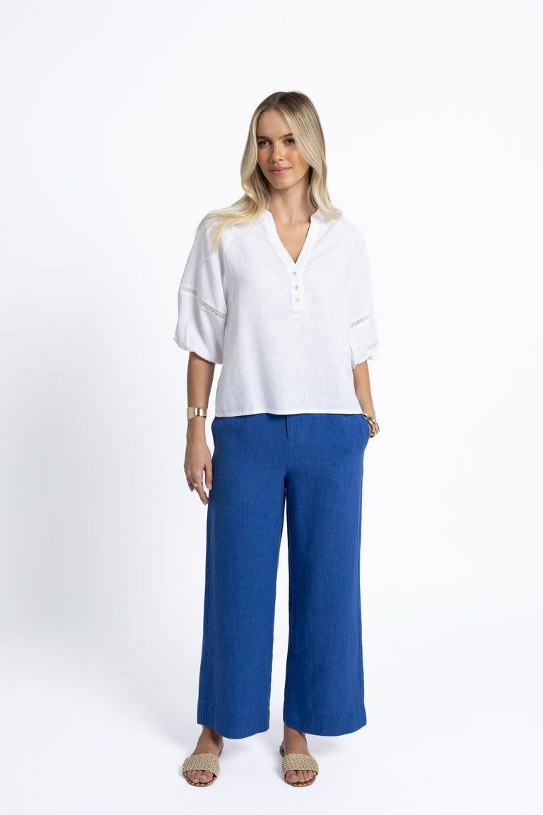 Humidity - Nixie Blouse // Rose // White